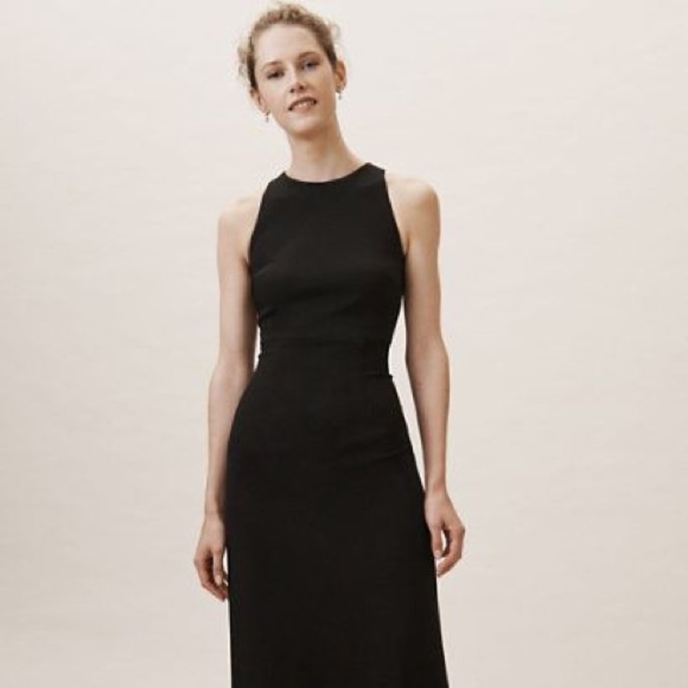 BHLDN Anthropologie Black Nira Maxi Gown NWT